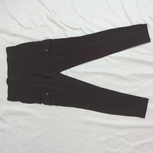 Express Zippered Pocket Leggings, Color Green Size M - Picture 12 of 13